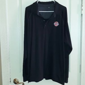 Men's Detroit Pistons long sleeve polo